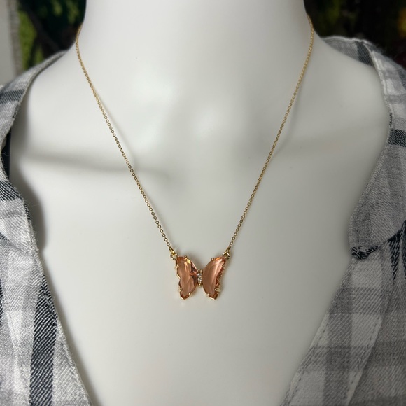 Elegant Statement Butterfly Necklace - Classic Boho Chic Butterfly Necklace - Picture 7 of 9